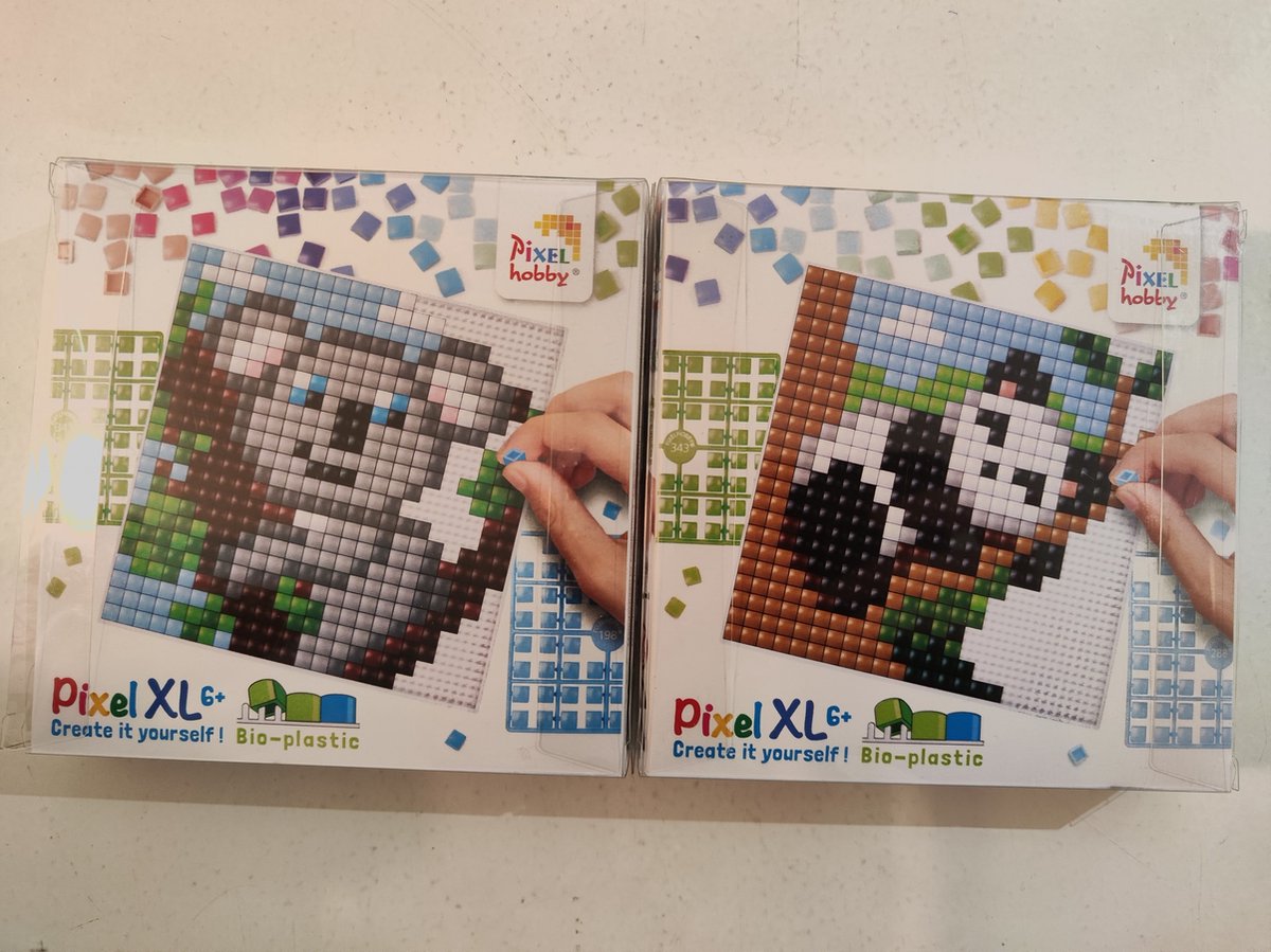 PIXELHOBBY PIXEL XL SET 2 COASTERS KOALA/PANDA