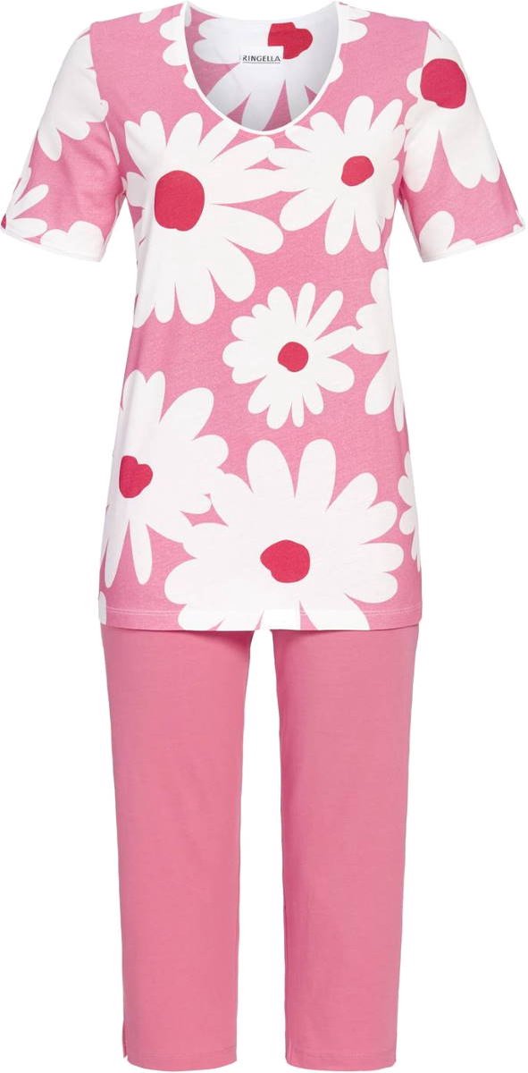 Ringella Roze Ringella pyjama bloemen - Roze - Maat - 42