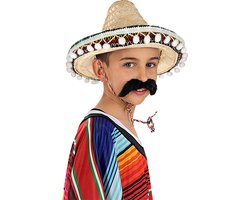 FUNIDELIA Mexicaanse sombrero Hoed voor Kinderen - Bruin