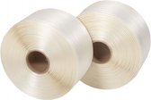 Ruban polyester (unistrap) 19 mm x 600 m, 2 rouleaux par boîte (031.0205)