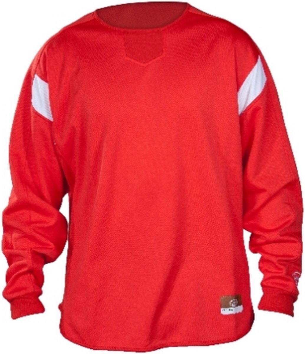 Louisville LS1455Y Cold Weather Dugout Pullover Yo M Scarlet