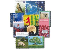 Bpost - EU1 - origineel pakket van 10 postzegels met veel variatie - verzending België naar Europa / Europe - Tarief 1