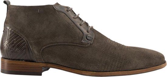 Rehab Grand Suede heren hoge nette schoen - Taupe - Maat 41