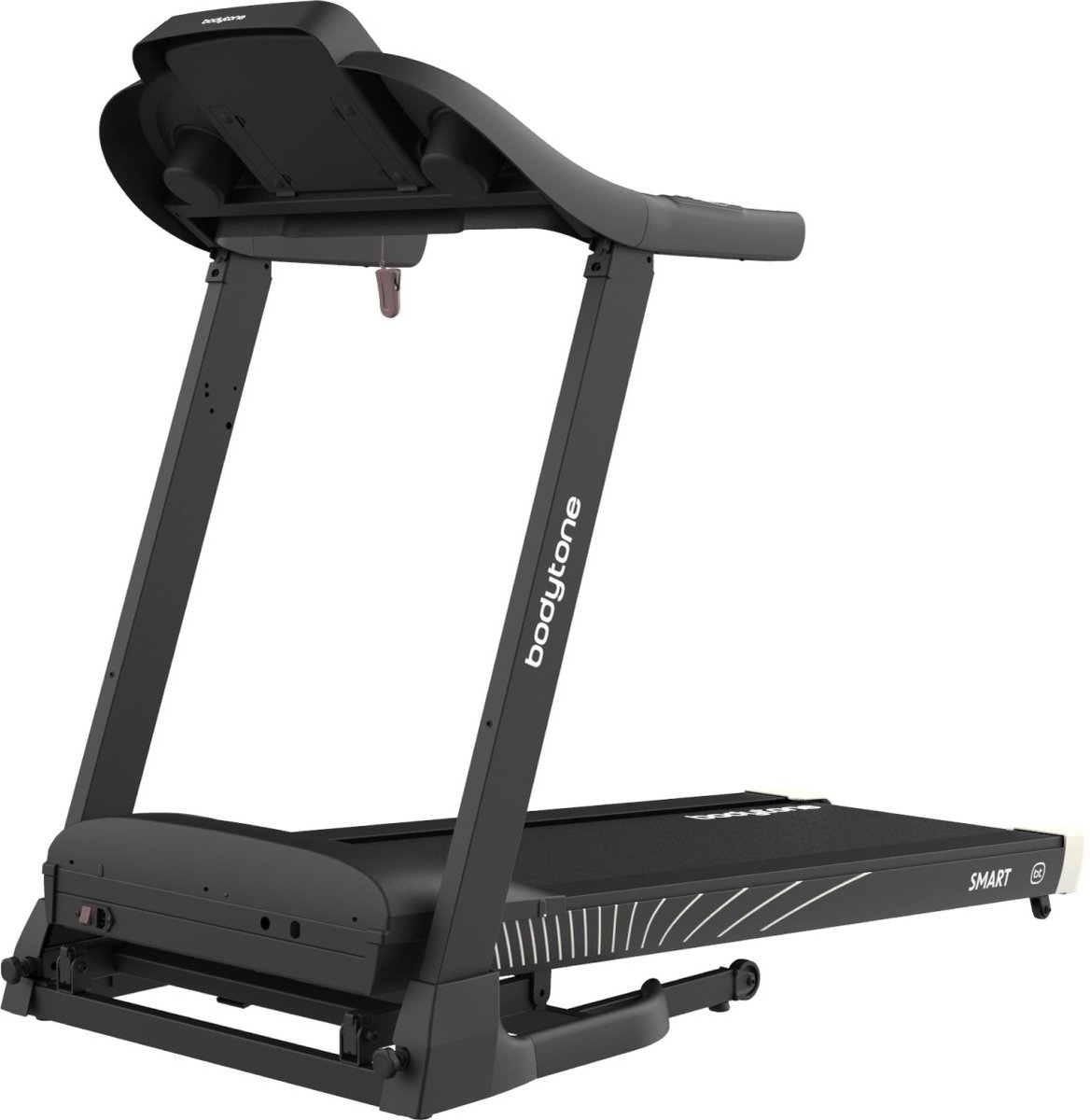 Afbeelding 2 van Bodytone Active Run 400 Smart Grijs - Loopband - Inklapbaar - Incline - 16km/h - Speakers - Hartslagsensoren - Connectiviteitsopties Kinomap, Zwift & meer