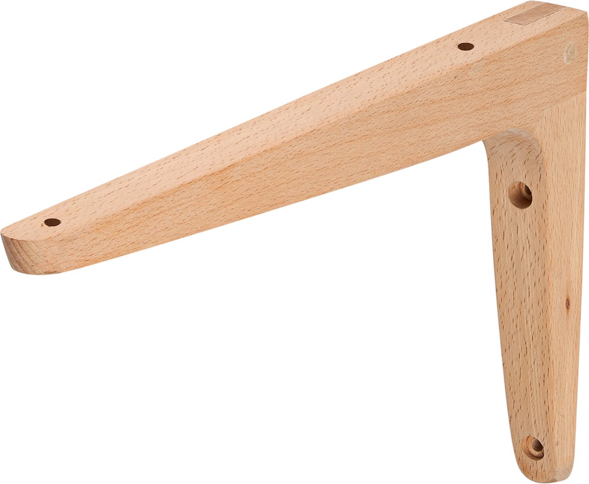 Wovar Houten Plankdrager L|Model 20 x 30 cm Beuken | Per Stuk Houtkleur