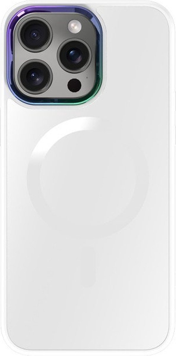 Hoesje met MagSafe geschikt voor iPhone 15 Pro Max | Guard Armor | Wit