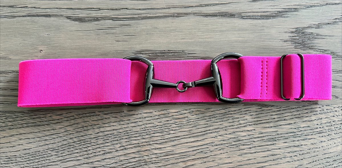 Paardrijriem - Roze - Zwart - Trensriem - Paardrij Riem - Paardrijden - Riemen