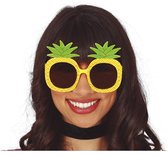 Toppers in concert - Guirca Carnaval/verkleed party bril Ananas - Tropisch/Hawaii thema - plastic - volwassenen - verkleedbrillen