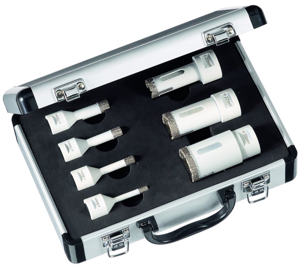 Carat Tegelboorset Droog 7 delig (M14) - Diamantboor tegels