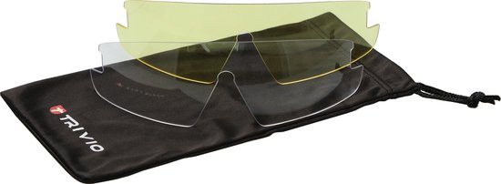 Trivio - Fietsbril Hadley Grijs / Zwart met 2 Extra Lenzen - Trivio