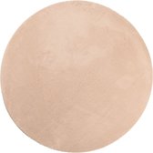 vidaXL-Vloerkleed-HUARTE-laagpolig-zacht-wasbaar-Ø-200-cm-roze