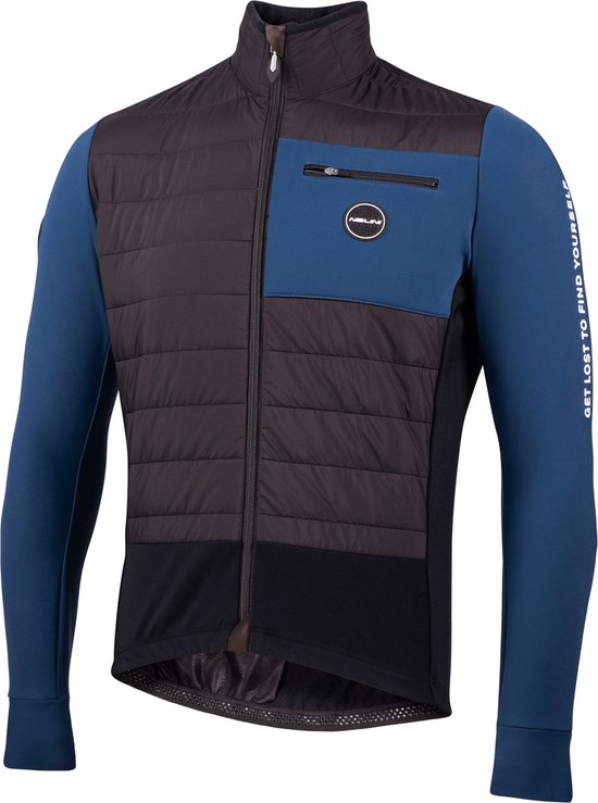 Nalini - Homme - Veste de cyclisme hiver - Veste de cyclisme chaude - Blauw - Zwart - FREEDOM JKT - XL