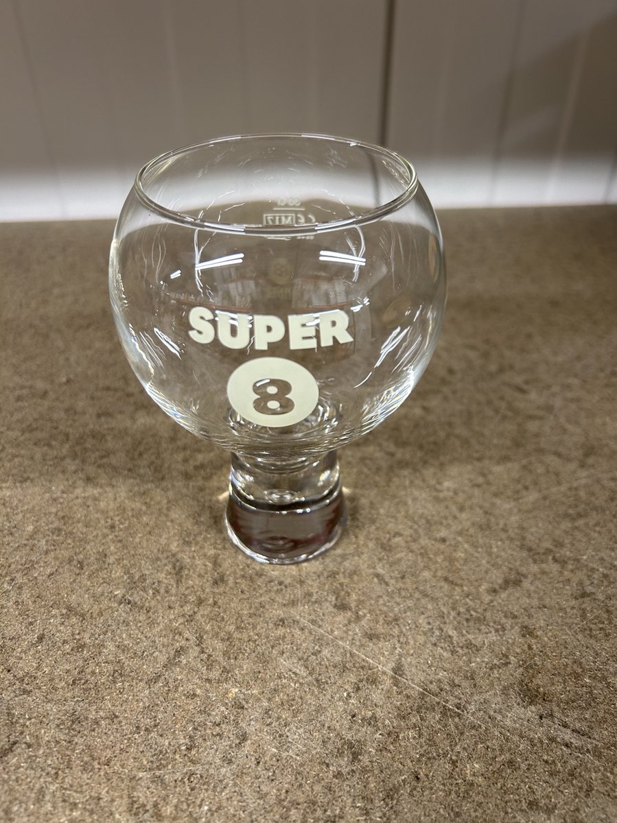 6x 30cl super8 bierglas bierglazen super 8