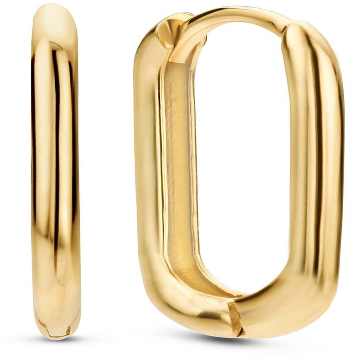 Jackie Gold JKE22.257 - Grand Place Oval Hoops M - Oorbellen