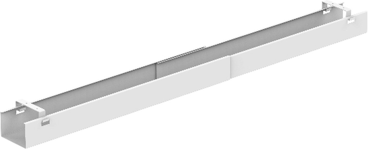 Kabelgoot voor onder bureau of zit-sta bureau - Wit - Verstelbaar 90 - 140 cm