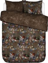 ESSENZA Isabelle Dekbedovertrek Darkest brown - Lits-Jumeaux XL – 260x200/220 cm