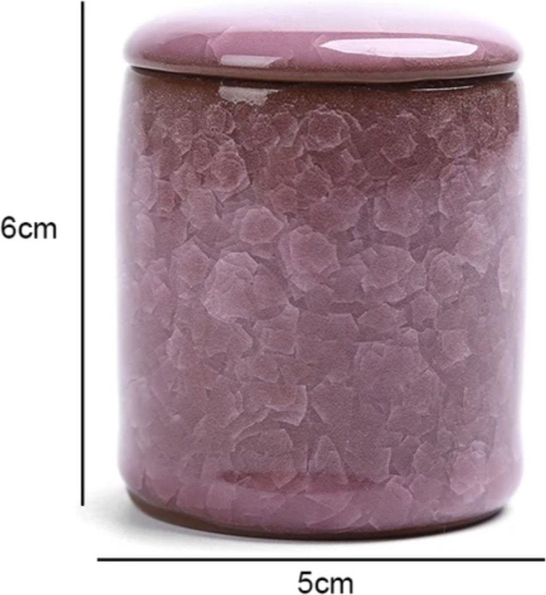 Mini Urn Keramiek 60ml Roze