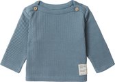 Noppies Boys Tee Benson long sleeve Jongens T-shirt - Blue Mirage - Maat 56