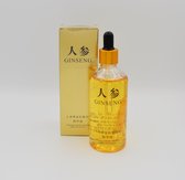 Ginseng - Rimpelolie voor Man en Vrouw - Unieke Formule met Goudvlokken - Natuurlijke Anti-Rimpel Olie met Vitamine E - 100 ml - Helpt ook tegen Acne