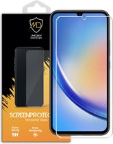 Samsung Galaxy A34 Screenprotector - MobyDefend Case-Friendly Screensaver - Gehard Glas - Glasplaatje Geschikt Voor Samsung Galaxy A34