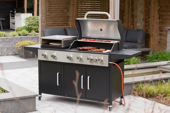 SUMM - Salvatore - Zwart - Staal - Barbecue - BBQ– Pizza Oven - Grill - BBQ Grill - Stevig staal - Smoker - Gasbarbecue - Stijlvol van SUMM — afbeelding 4
