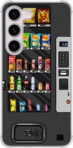 Casimoda® hoesje - Geschikt voor Samsung Galaxy S23 Plus - Snoepautomaat - Shockproof case - Extra sterk - TPU/polycarbonaat - Zwart, Transparant