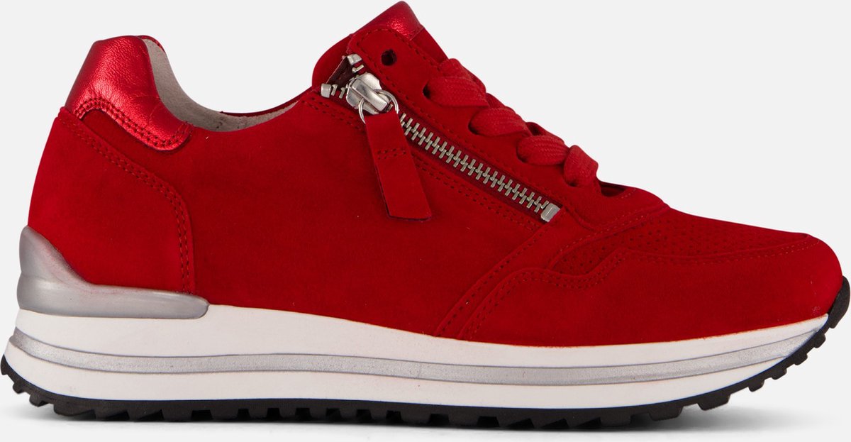 Gabor Sneakers rood Suede - Dames