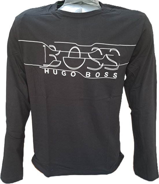Hugo Boss | Long sleeve logo | Zwart | M