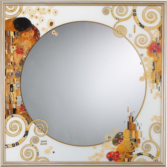 Goebel - Gustav Klimt | Spiegel De Kus | Glas - 52cm - met echt goud