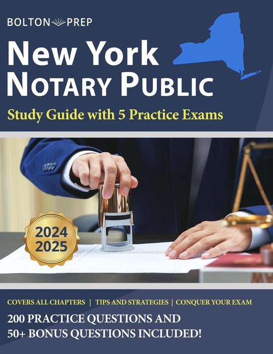 New York Notary Public Study Guide with 5 Practice Exams 200 Practice