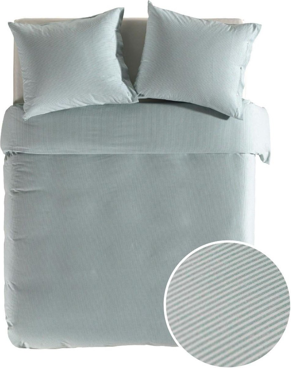 YELLOW Oxford Dekbedovertrek - Lits-jumeaux - 260x200/220 cm - Jade Green