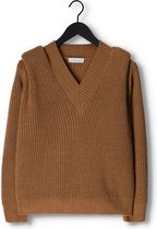 Amaya Amsterdam Jordan Knitwear Truien & vesten Dames - Sweater - Hoodie - Vest- Bruin - Maat L