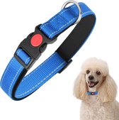 Nobleza hondenhalsband - halsband voor honden - S - reflecterende halsband - Blauw