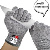 Bescherm Uw Handen met Grade 5 Snijbestendige Handschoenen - Ideaal voor de Keuken, Tuinders en Meer - Gemaakt van Hoge Kwaliteit HPPE voor Maximale Bescherming - Krasbestendig en Glas Snijden Veiligheid - Maat M