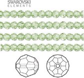 Swarovski Elements, 36 stuks Swarovski ronde kralen, 4mm, peridot, 5000