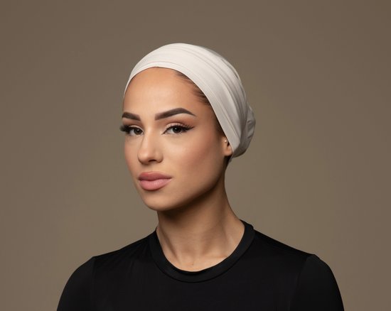 Foto: Turban hoofddoek tulband headwrap hijab headwear turban licht taupe