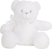 Mumbles - Knuffel Teddybeer Wit - Gepersonaliseerd - Bedrukken - met naam - Geboorte - Kind