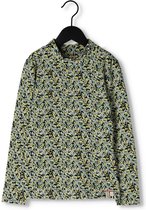 Looxs Revolution 10sixteen Printed Collar T-shirt Ls Tops & T-shirts Meisjes - Shirt - Zwart - Maat 116