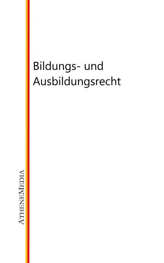 Bildungs- und Ausbildungsrecht - cover