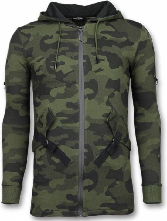 rekken Verloren ochtendgloren Casual Vest - Long Fit Camouflage Vest - Khaki | bol.com