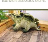 Luxe grote dinosaurus knuffel (Stegosaurus), 40 cm lang. Prachtige decoratie voor een woonkamer, slaapkamer of een kinderkamer.