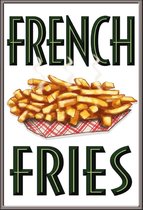 Wandbord - French Fries -20x30cm-