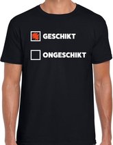 Geschikt - Ongeschikt fun t-shirt zwart heren M