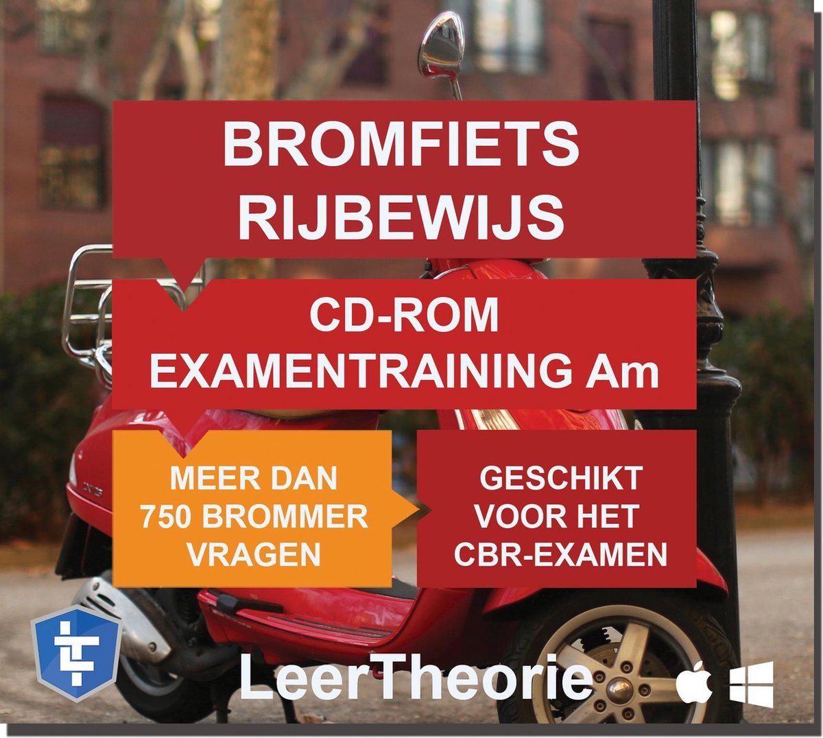 Scooter rijbewijs am - cd-rom 2022 bromfiets examentraining am - 750  oefenvragen - 15 | bol.com