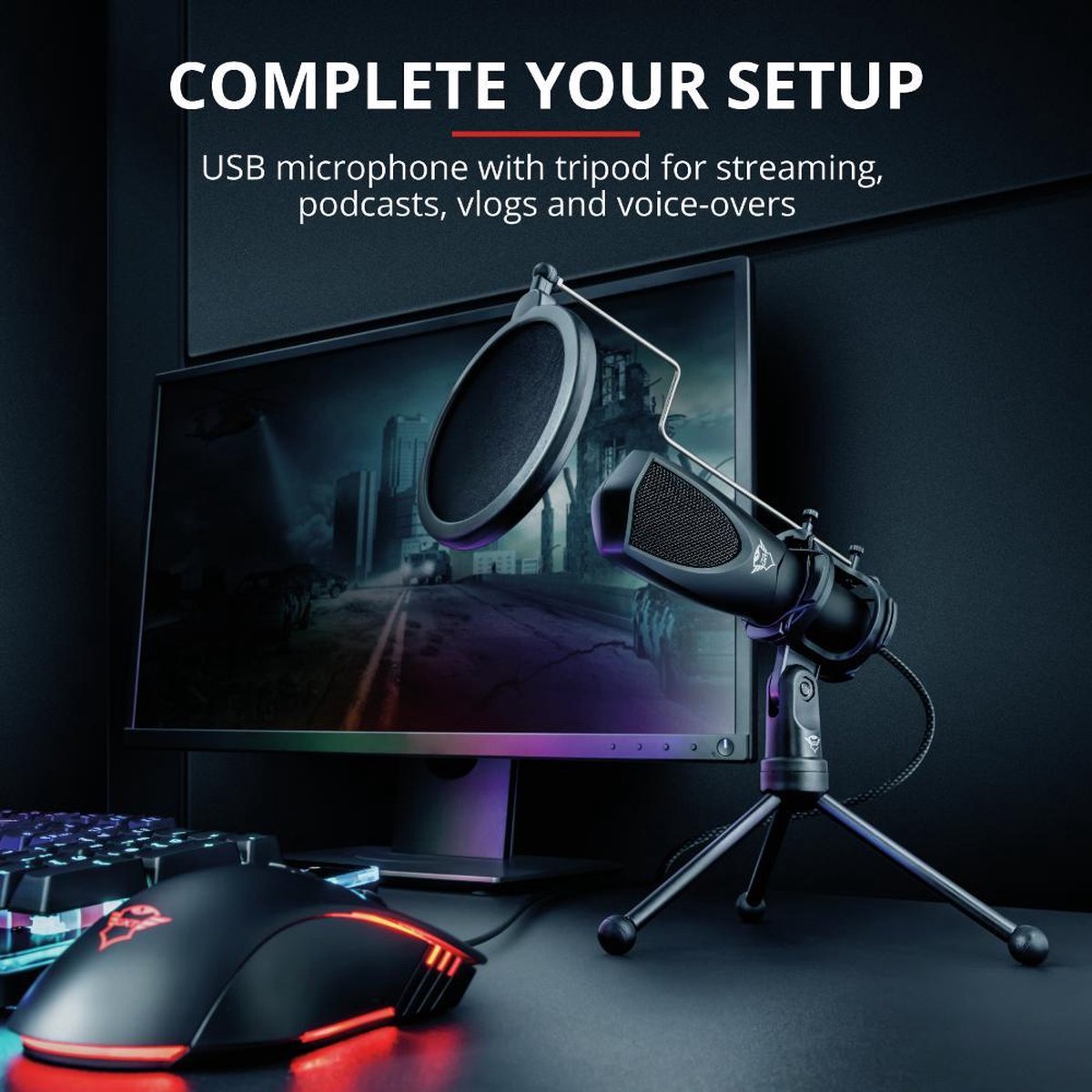 GXT Mantis - Microfoon - Gaming & Streaming - USB - - PS5 | bol.com