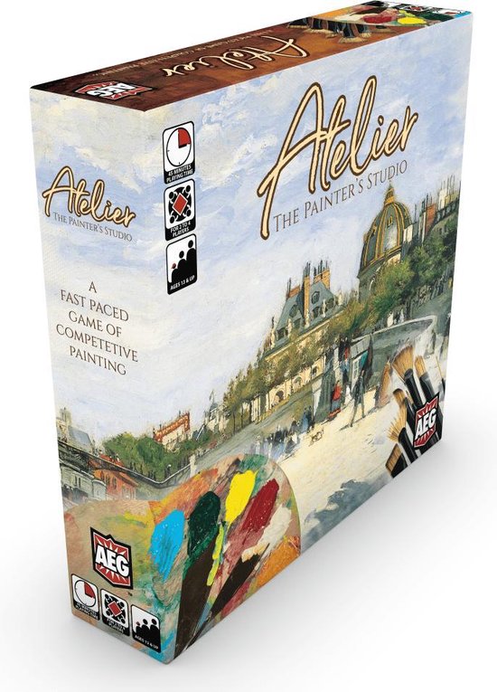 Boek: Atelier: The Painter's Studio, geschreven door Alderac Entertainment Group