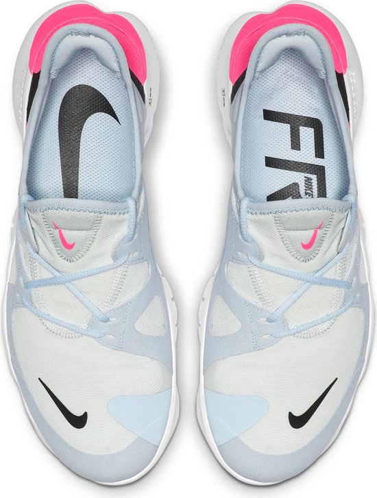 Nike Free Rn 5.0 Sportschoenen Dames - White/Blue/Pink - Maat 40.5 | bol.com