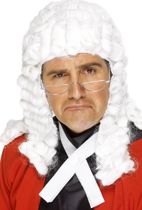 "Pruik rechter voor heren Feestartikel - Verkleedpruik - One size"