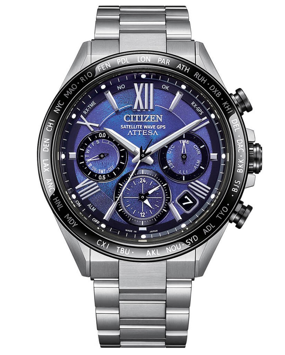 Citizen Attesa Satellite Wave CC4075-50L Horloge - Titanium - Zilverkleurig - Ø 44 mm