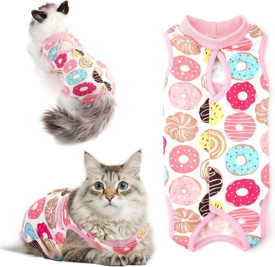 Oververzorgingspak voor katten, allergiepak, zachte kattenfleece jas met rolkraag houdt huisdier warm tijdens koude dagen, comfortabel voor gebruik